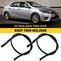 Pair Roof Black Trim Molding Kit for Toyota Corolla Sedan (2014–2017)