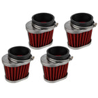 4 Pcs Performance Oval Pod Filters for Honda CB650/750/900/1000/1100/CBX