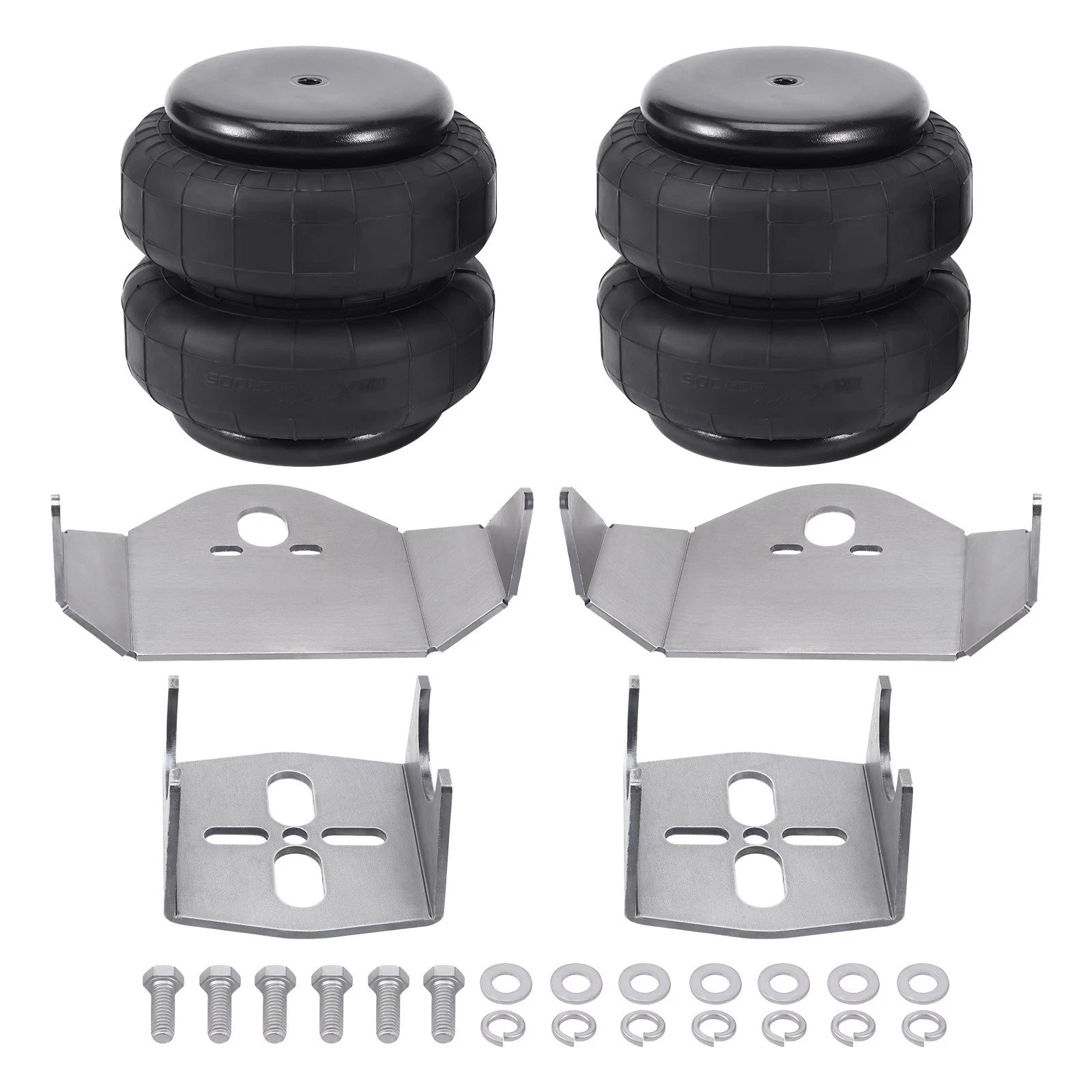 2X Air Spring Bags 2.75-3.5" Axle Tube for GMC Sierra/Chevrolet