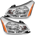 Halogen Headlights Pair for Ford Focus (2008–2011) w/ Bulb Left+Right