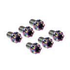 6pcs M6x40mm Titanium Torx Head Flange Bolts for Motorcycle Bicycle
