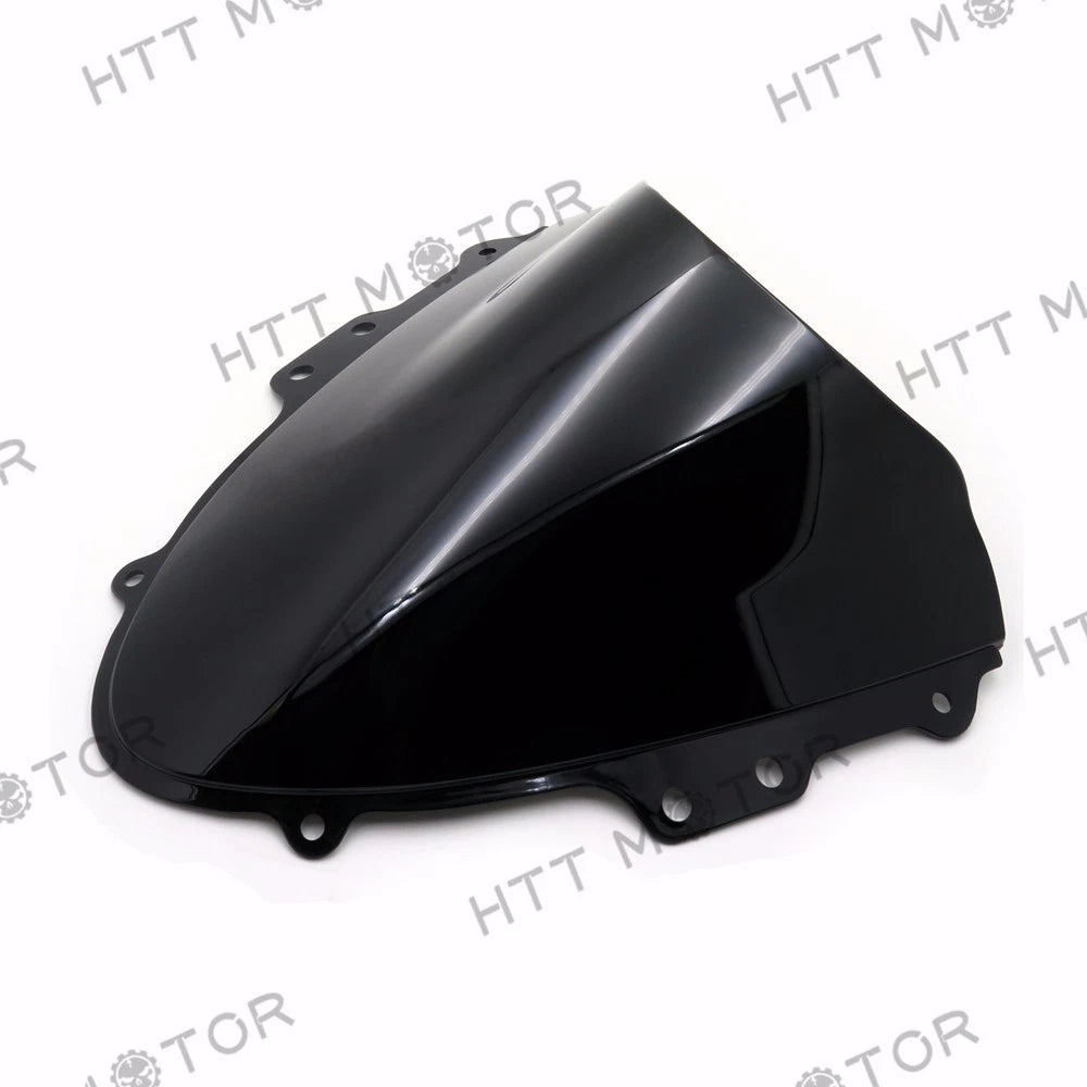 Smoke Black Double Bubble Windscreen for Suzuki GSXR 600 750 (2004–2005)