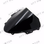 Smoke Black Double Bubble Windscreen for Suzuki GSXR 600 750 (2004–2005)
