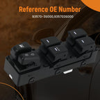 Front Left Driver Master Power Window Switch for Hyundai Sonata (2011–2015)