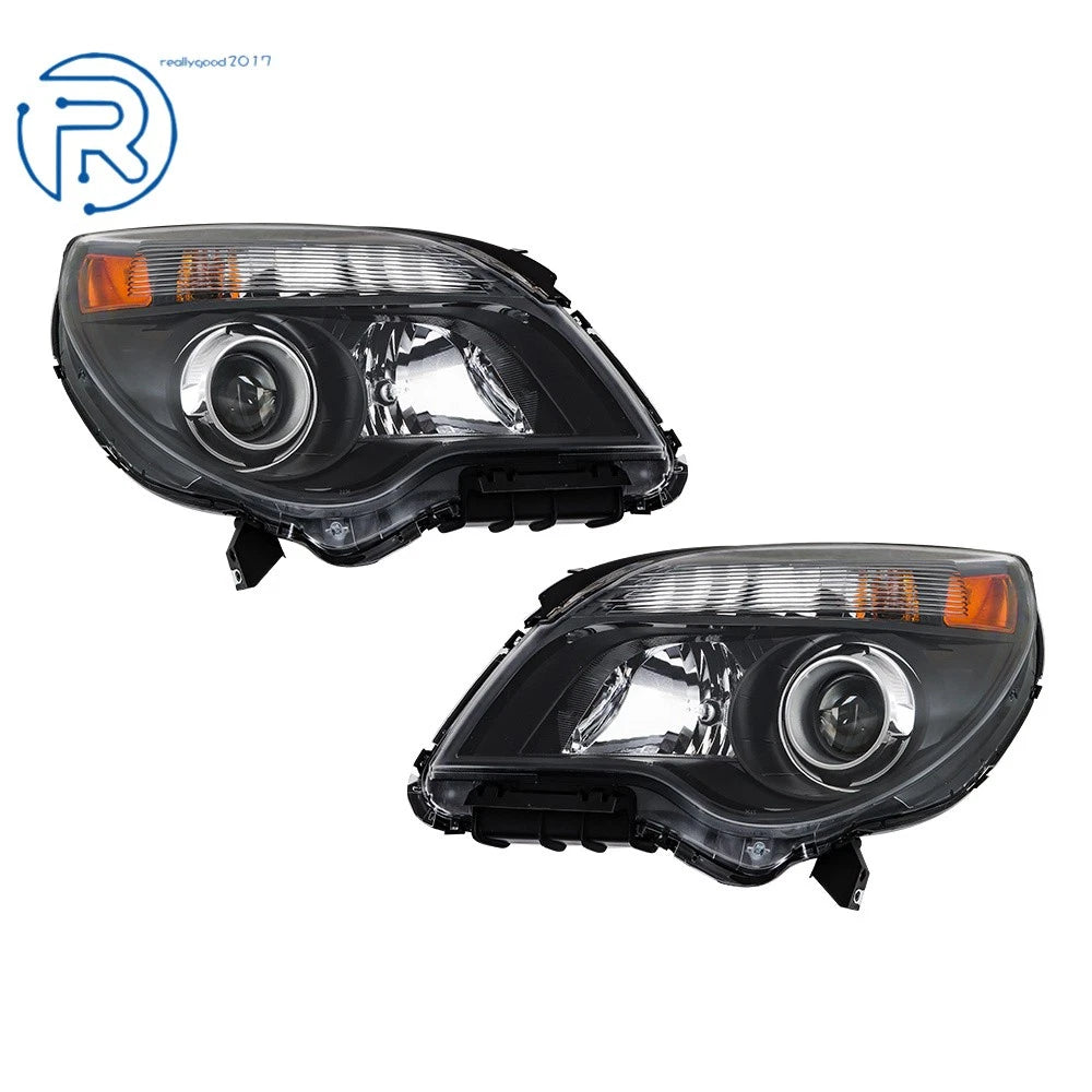 Headlight Set for Chevy Equinox (2010–2015) Halogen W/Lens Left & Right