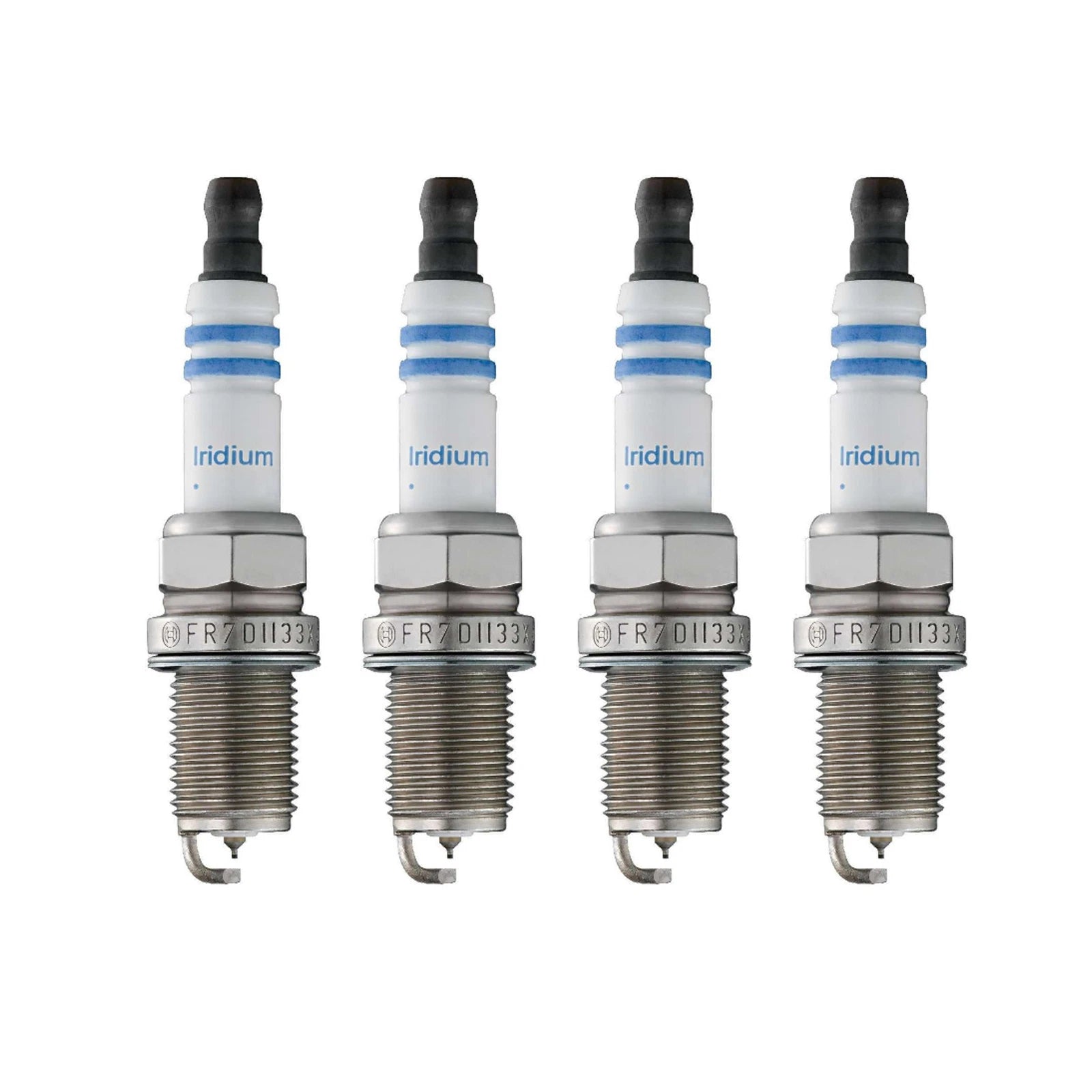 Set of 4 Bosch Double Iridium Spark Plugs for GM Acura Honda L4 H4