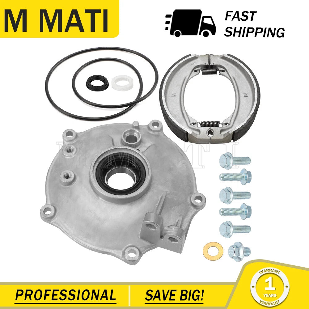Rear Brake Plate Panel & Shoes Kit for Honda Recon 250 TRX250 (2000–2023)