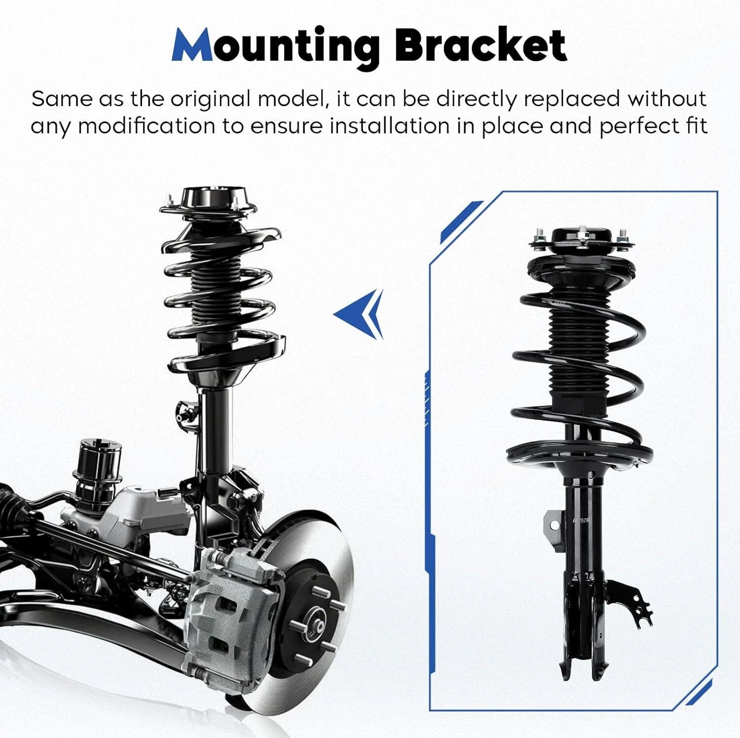 Pair Front Struts with Coil Spring Assembly for Toyota Camry (2012–2017)