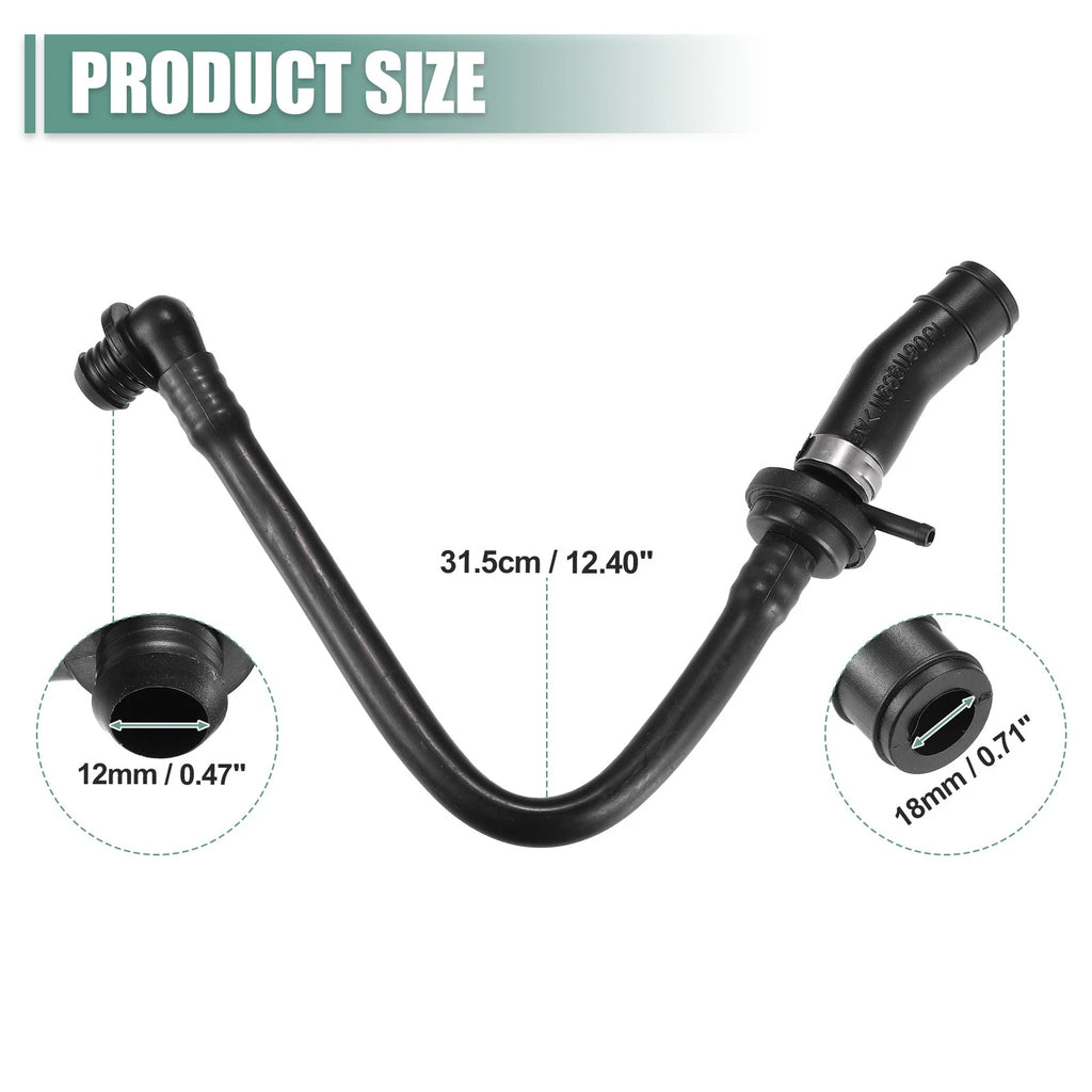 Brake Booster Vacuum Hose for Audi A3 (1997–2003) No. 1J0612041GD
