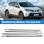 Set of 4 Weatherstrip Window Trim Seal Belt for Toyota RAV4 (2013–2018)