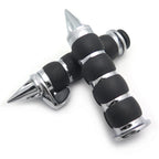 Chrome Spike 7/8" Handlebar Grips for Kawasaki Harley