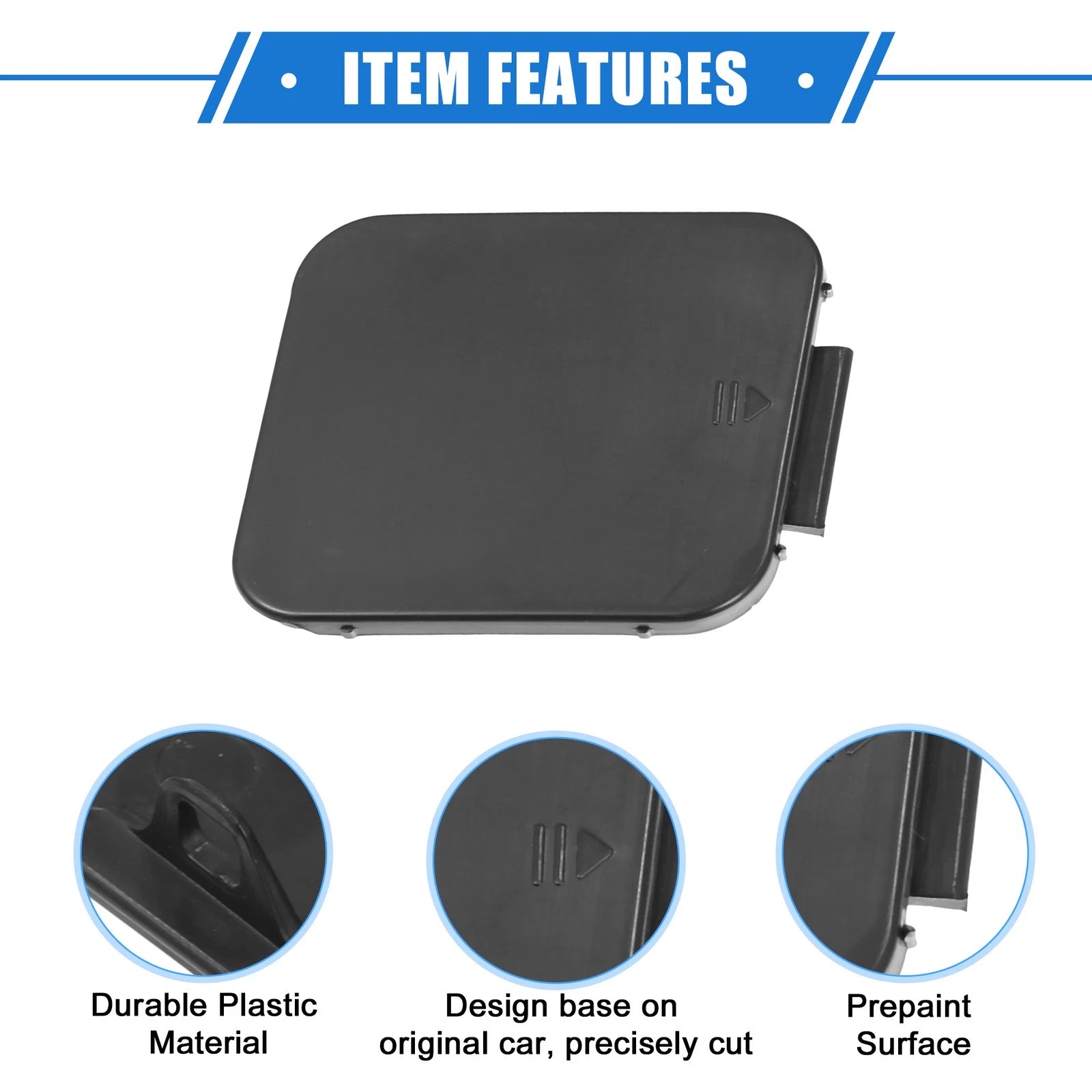 Tow Hook Eye Hole Cover Cap for Mercedes-Benz W220 S500 (2003–2005)