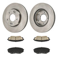 Front Ceramic Brake Pads and Rotors Kit for 2010 Kia Rondo (2010–2010)