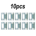Set of 5 Steel Cranked Flush Hinges for Camping Home Utility