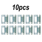 Set of 5 Steel Cranked Flush Hinges for Camping Home Utility