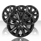 4 Black 18" Wheel Skins Hub Caps Rim Covers for Mazda 3 Grand Touring 2017 2018