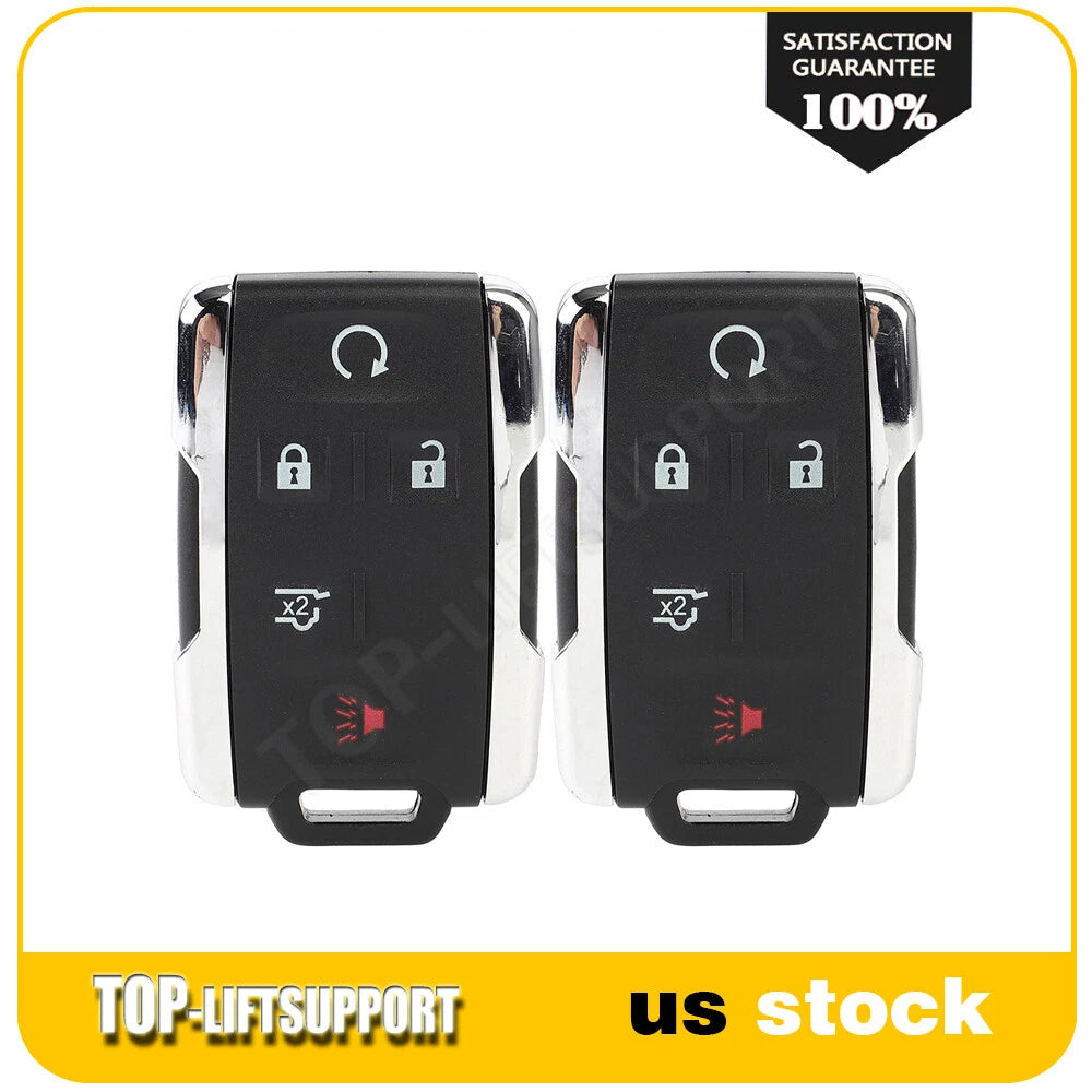 2 Smart Remote Key Fobs for Chevrolet Tahoe Silverado (2015–2019)