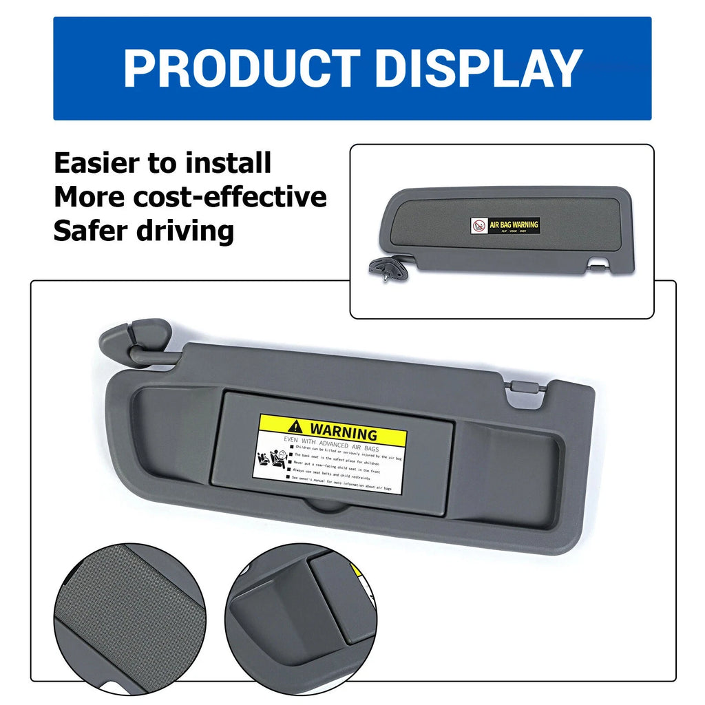 Driver Side Left Sun Visor for Honda Civic (2006–2011)
