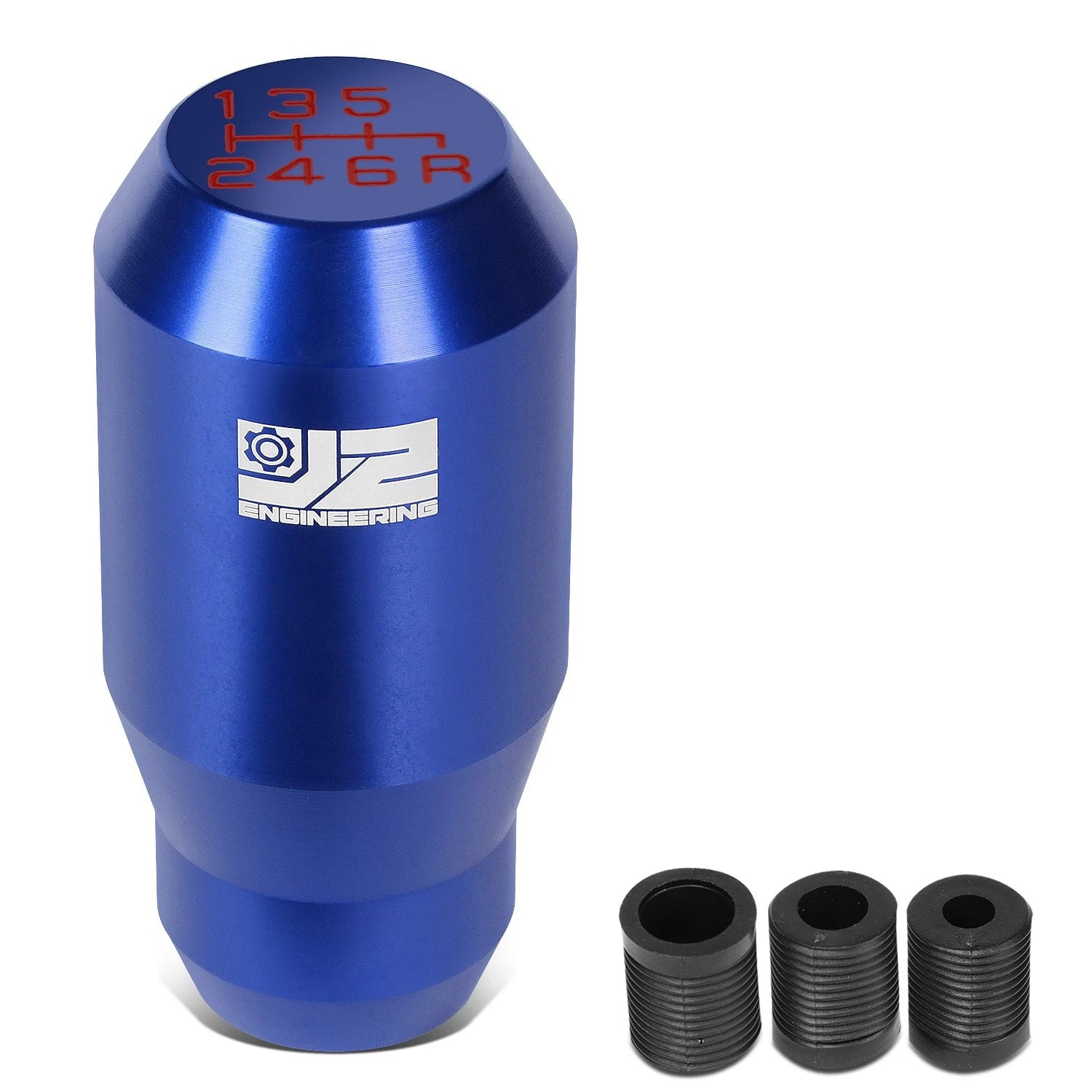 Shift Knob for Universal Vehicles (J2) - Aluminum Cylindrical Blue