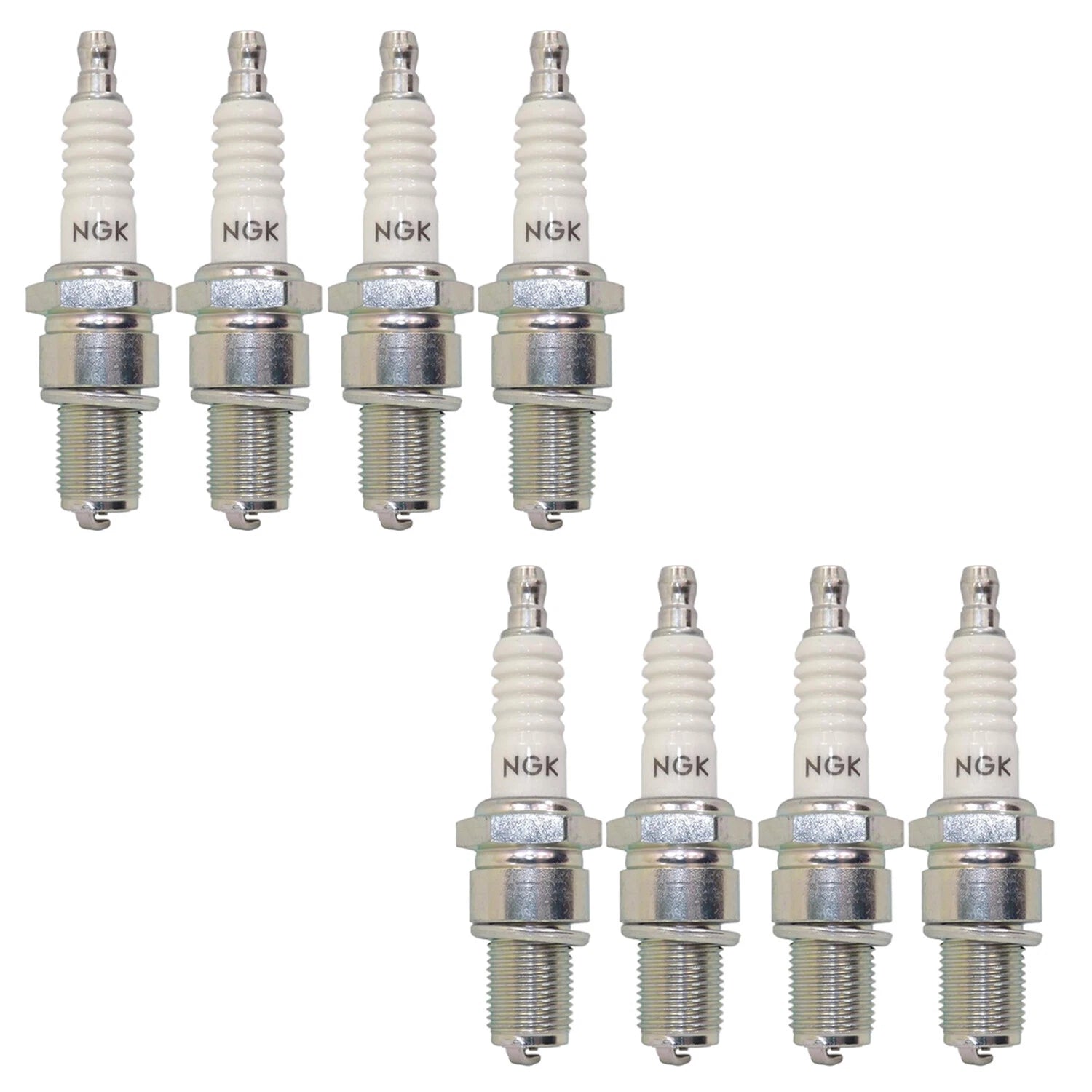Set of 8 NGK Standard Spark Plugs for Toyota Tundra, Porsche Cayenne V8 (2000–2023)