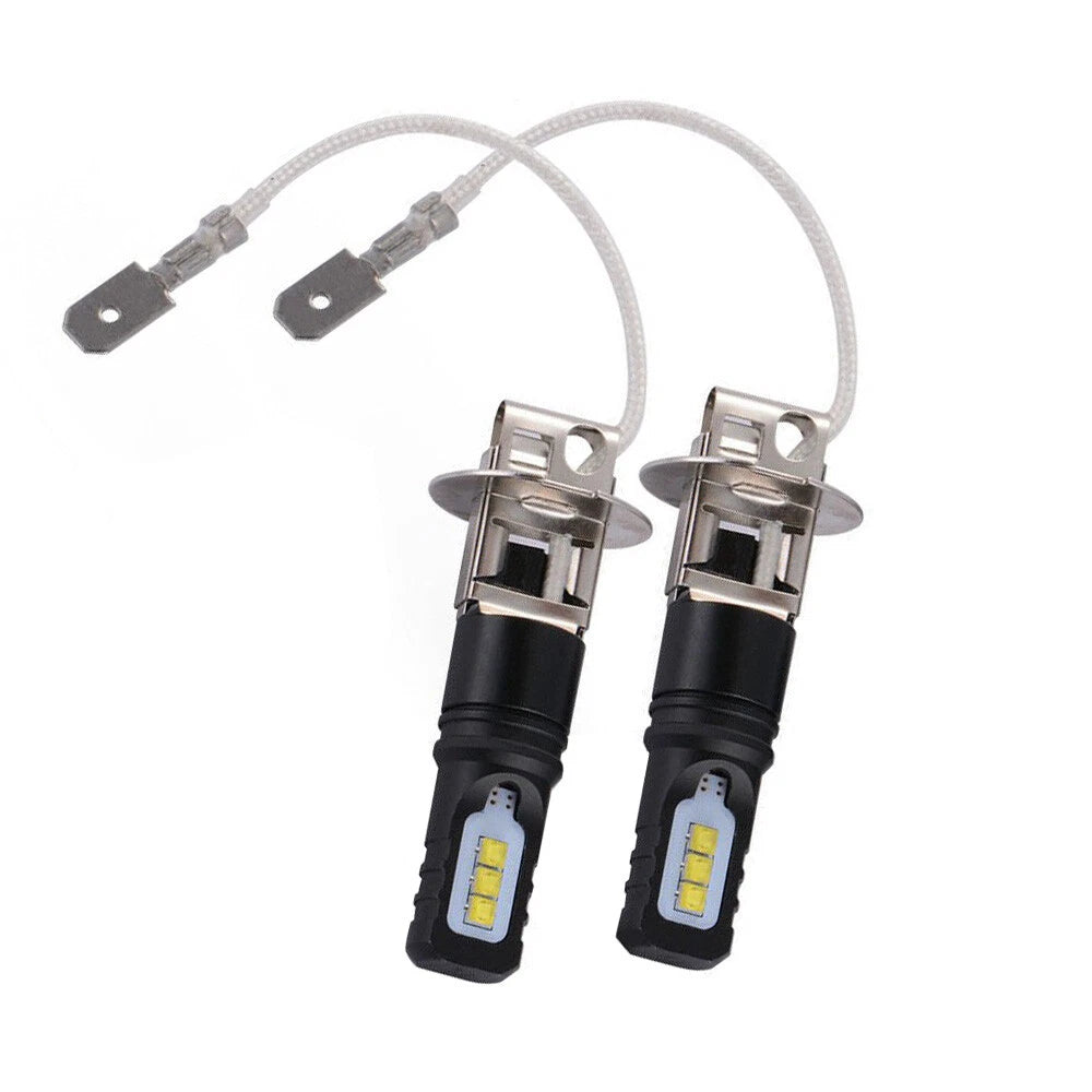 2X H3 LED Headlight Bulbs 6500K for (2002–2019)