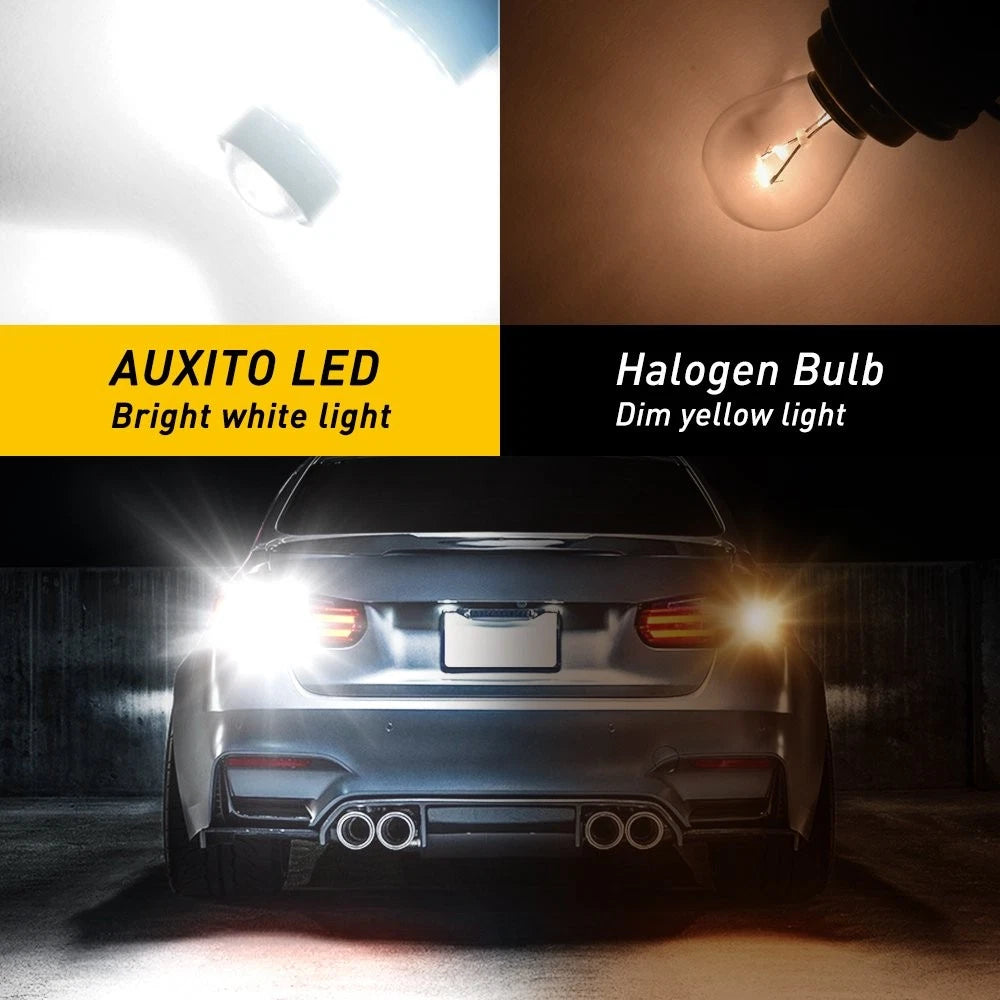 2X 1156 BA15S 382 P21W 102SMD 4014 LED Reverse Brake Light Bulb (6000K)
