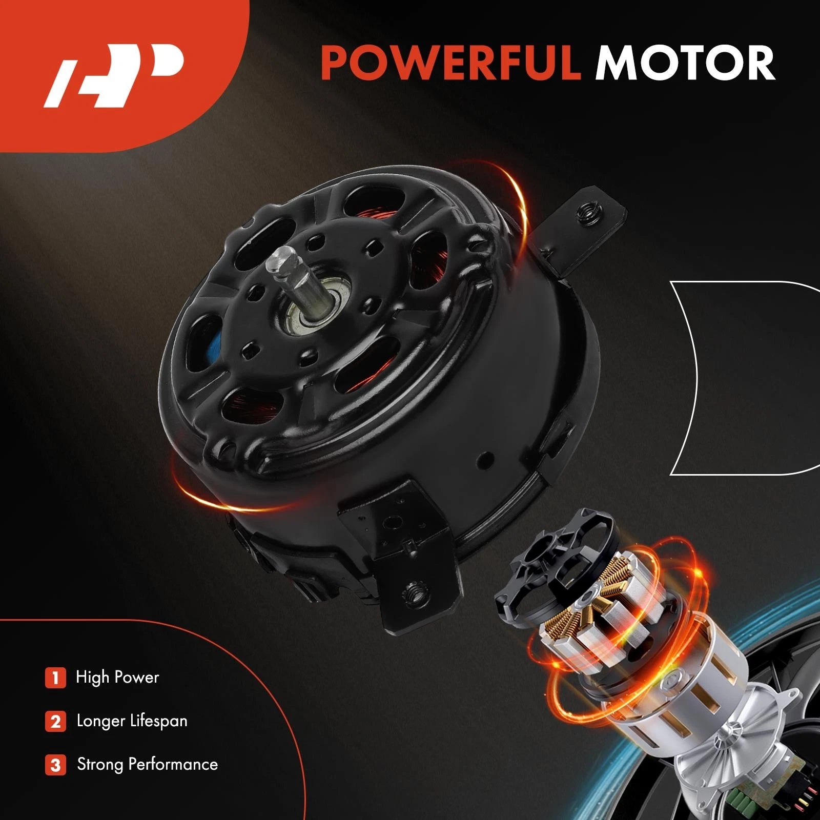Radiator Fan Motor for Hyundai Elantra GT, Kia Soul, Forte Koup (2013–2017)