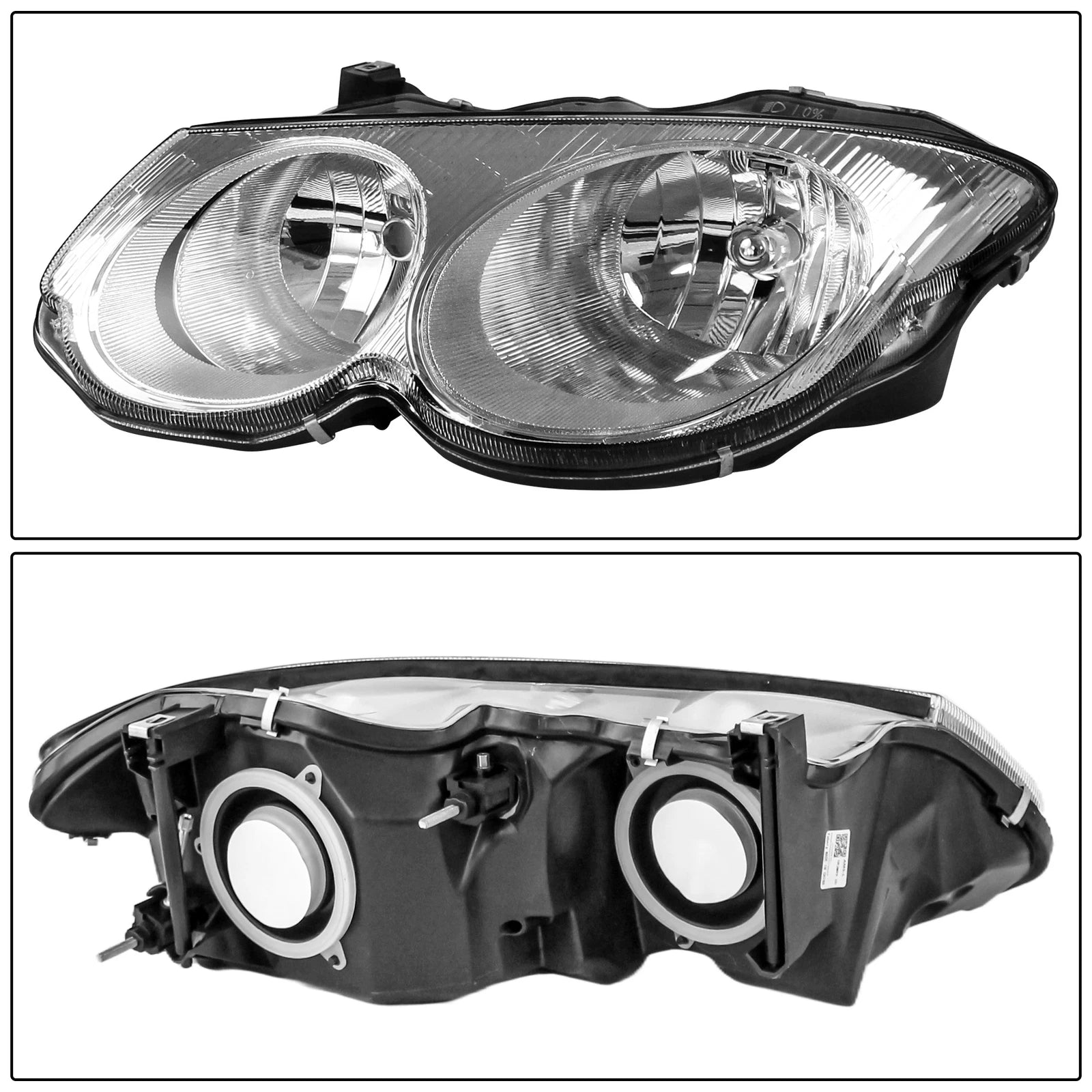 Headlight Pair Without Bulbs for Chrysler 300M (1999–2004)
