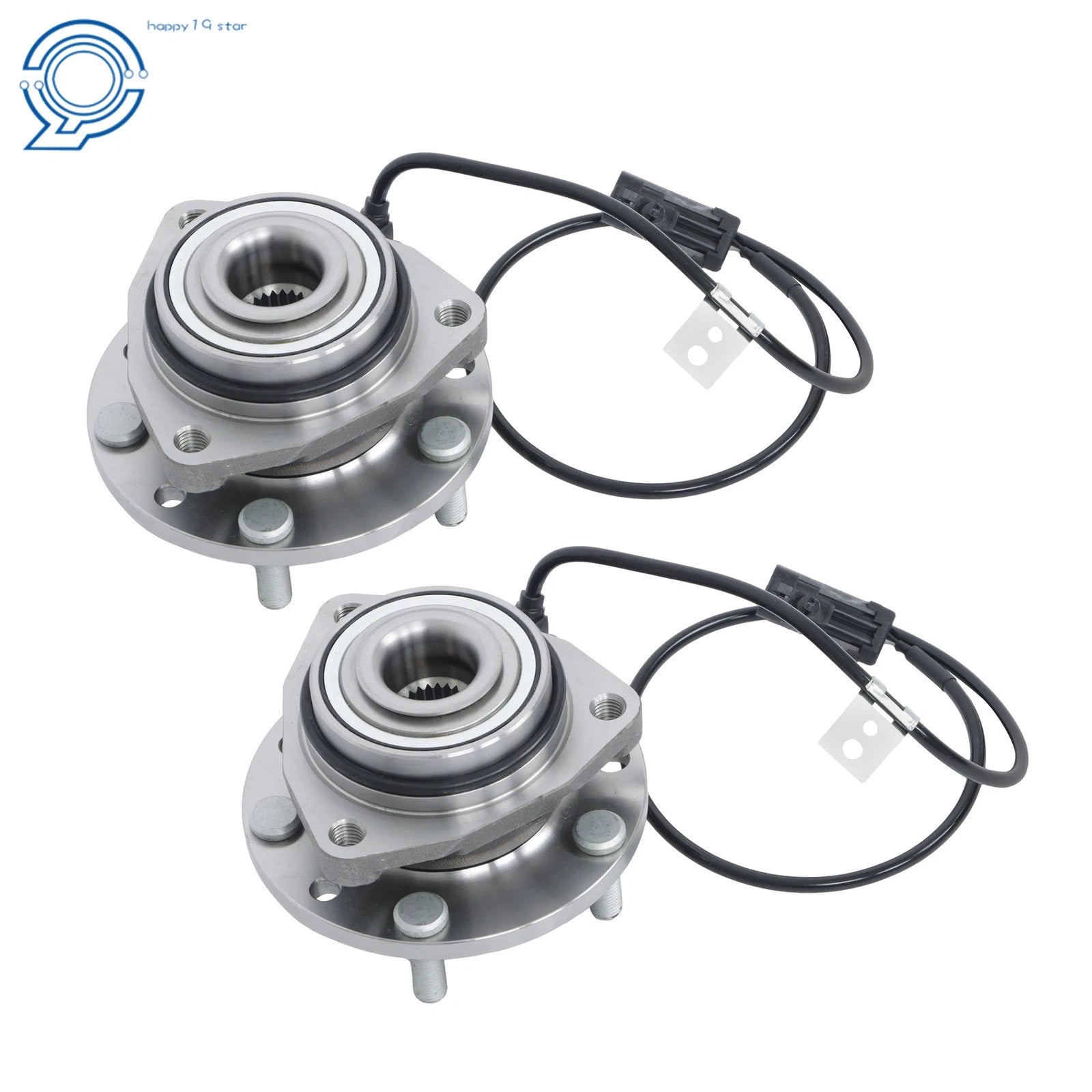 Pair Front Wheel Hub & Bearing for Chevy Blazer S10 GMC Jimmy (1997–2005)