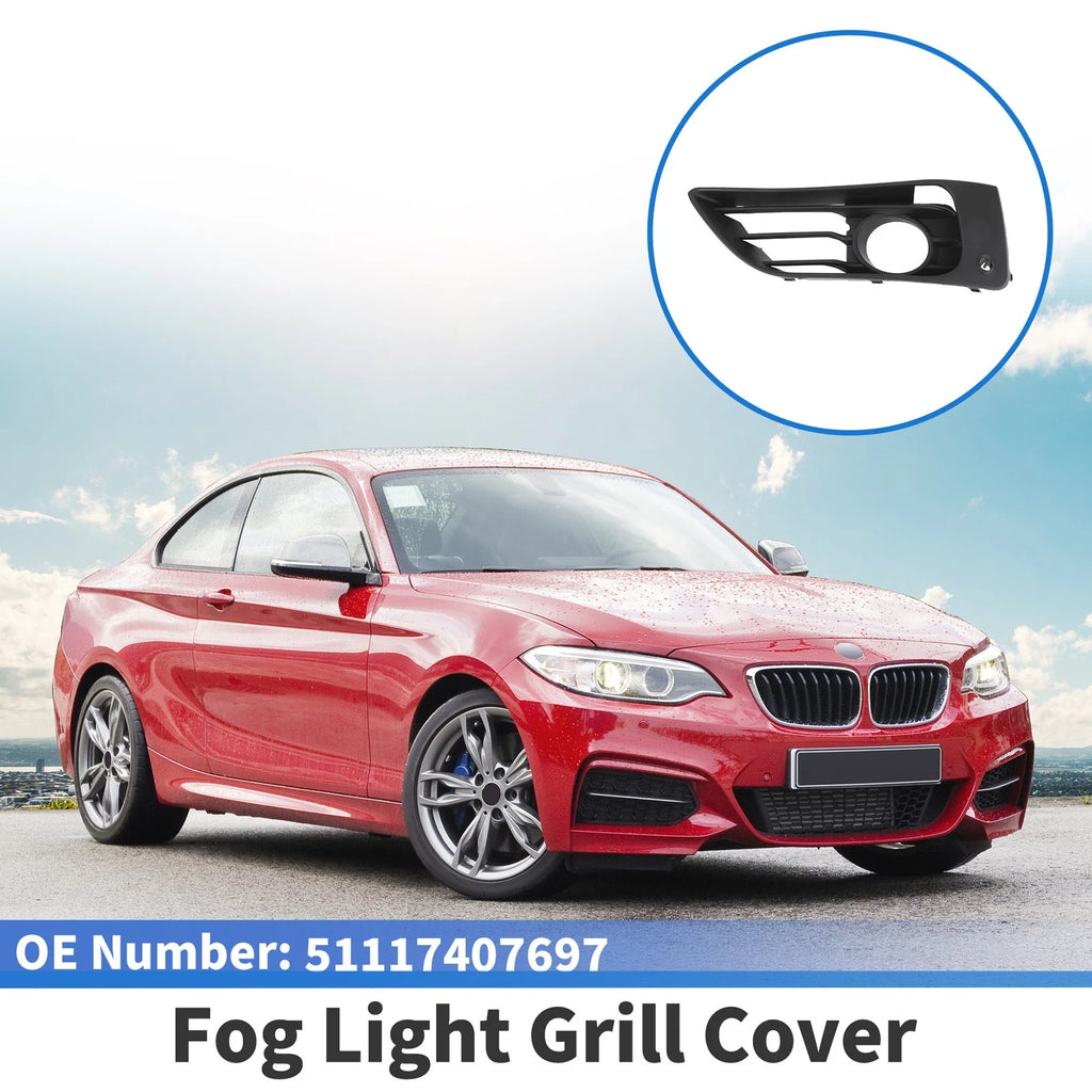 1 Pc Fog Light Grill for BMW 2 Series (2013–2018) No. 51117407697