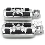 Pirate Skull Footpegs for Kawasaki Vulcan 900 Custom 800 Classic Concours (2006–2020)