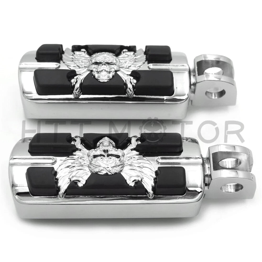 Pirate Skull Footpegs for Kawasaki Vulcan 900 Custom 800 Classic Concours (2006–2020)