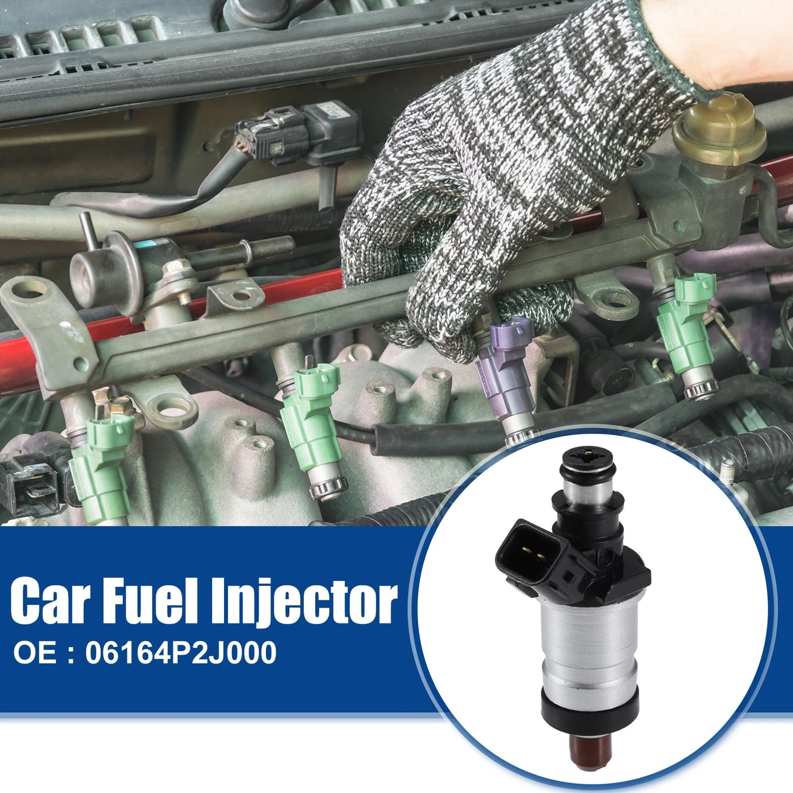 Set of 4 Fuel Injector Nozzles for Honda Acura CL 2.3L (1999) No. 06164P2J000