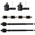 Set of 6 Front Inner Outer Tie Rods Sway Bar Links for Mitsubishi Lancer (2002–2007)