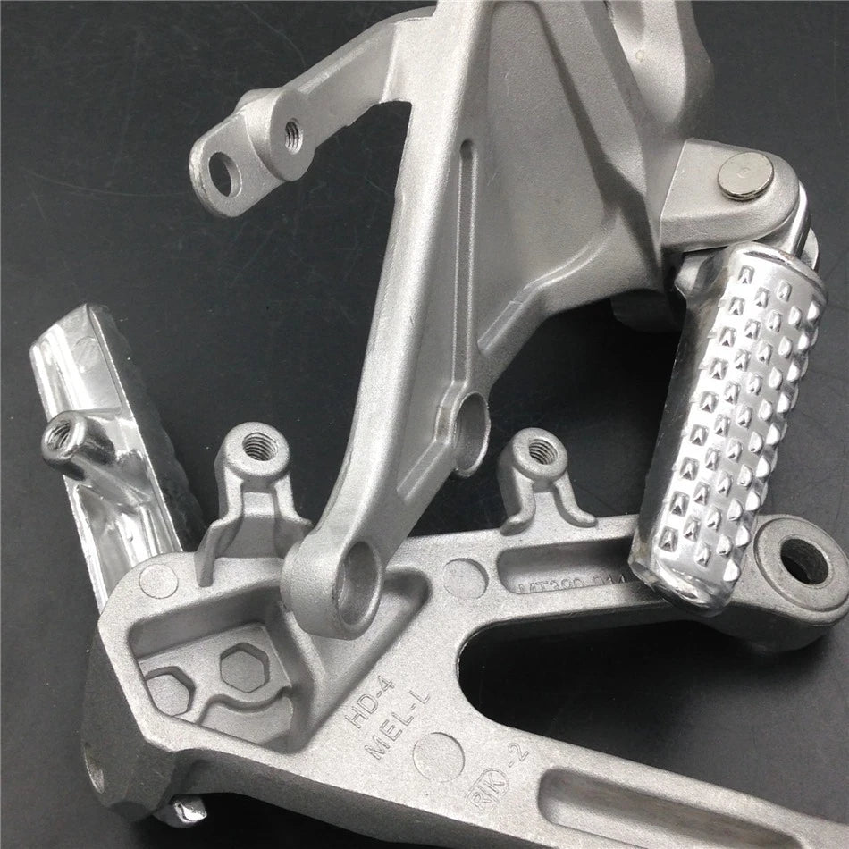 Foot Peg for Honda CBR1000RR (2004–2007) - Silver Front Rider Bracket