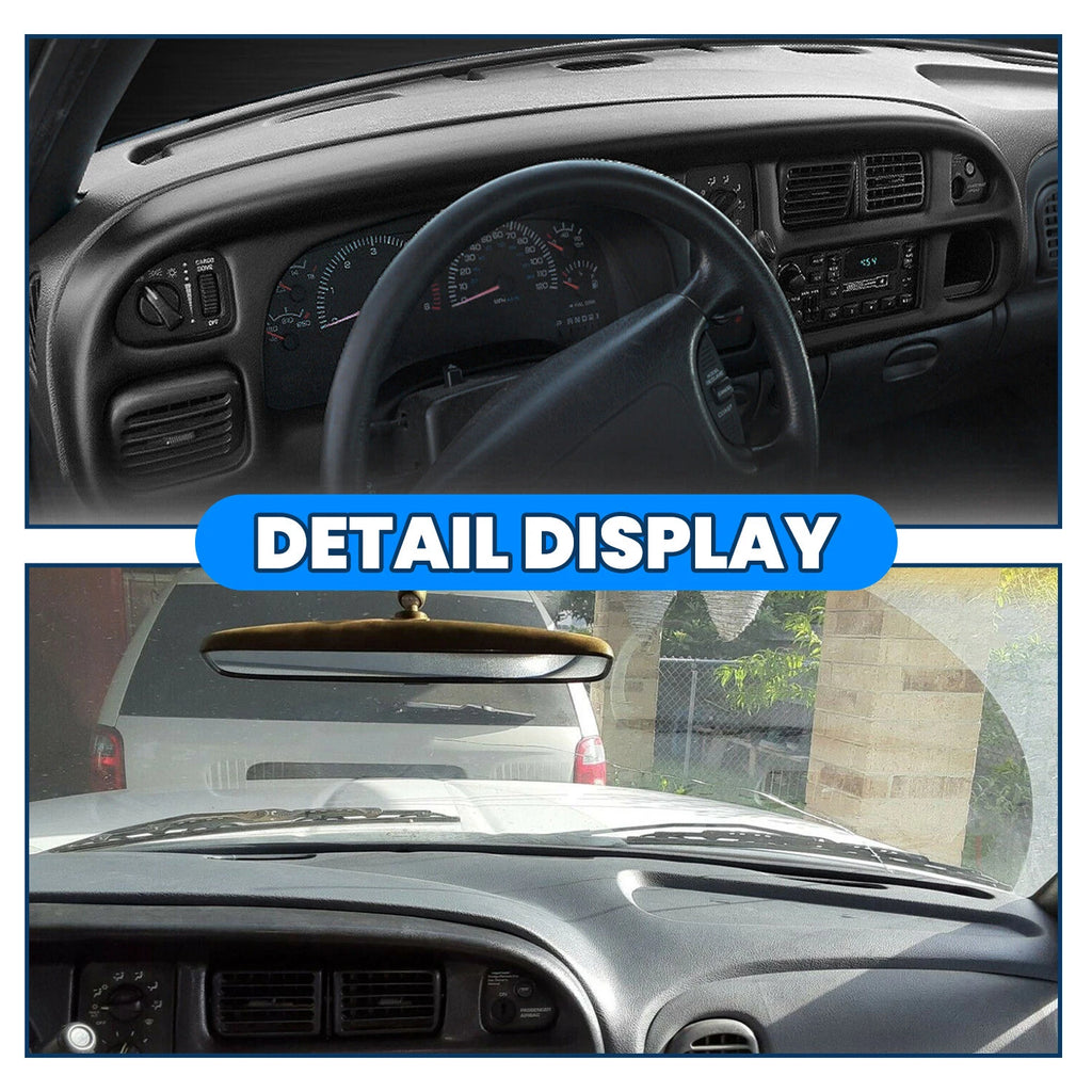 Dash Bezel & Dashboard Cover Overlay for Dodge Ram 1500/2500/3500 (1998–2002)