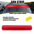 60x10'' Car Window Tint Vinyl Decal Strip for Windshield (Universal)