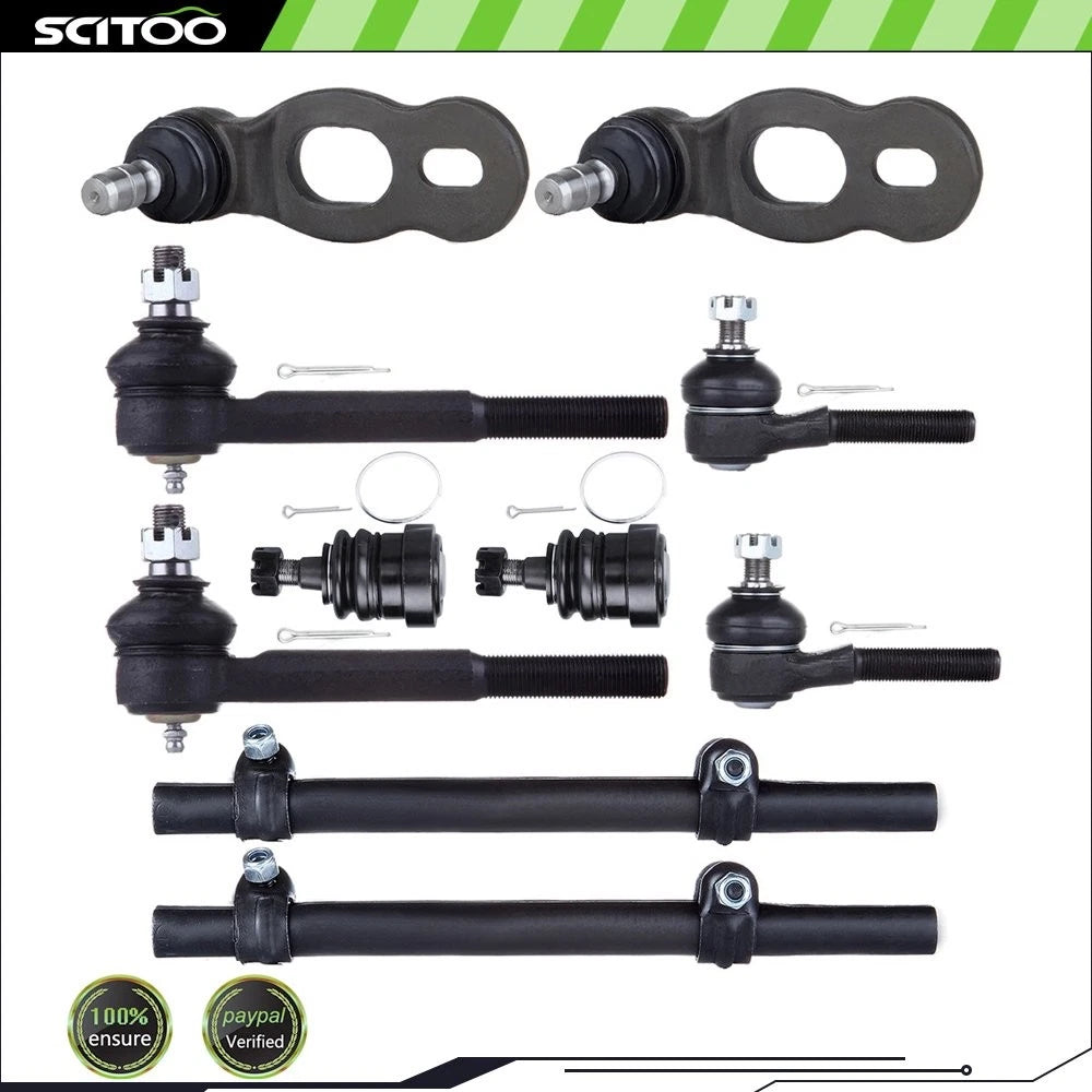 10pc Front Ball Joints Tie Rods Adjusting Sleeves for Ford Crown Victoria (1998–2002)