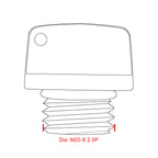 CNC Billet Aluminum Oil Filler Cap Plug for Kawasaki Ninja 1000 (2011–2023)