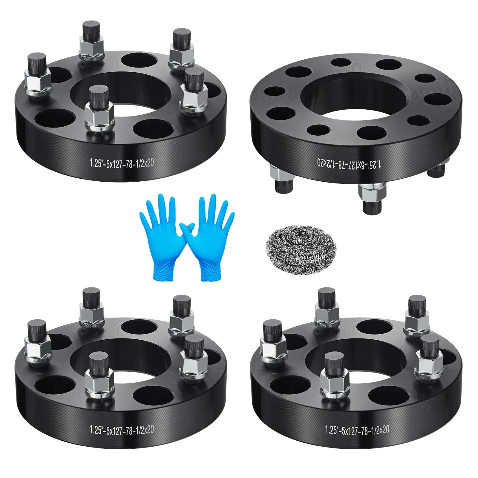 Set of 4 Wheel Spacers Adapters 1.25" 5x127 for Jeep