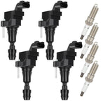 Set of 4 Ignition Coil Spark Plugs for LaCrosse Regal Verano Cobalt Equinox