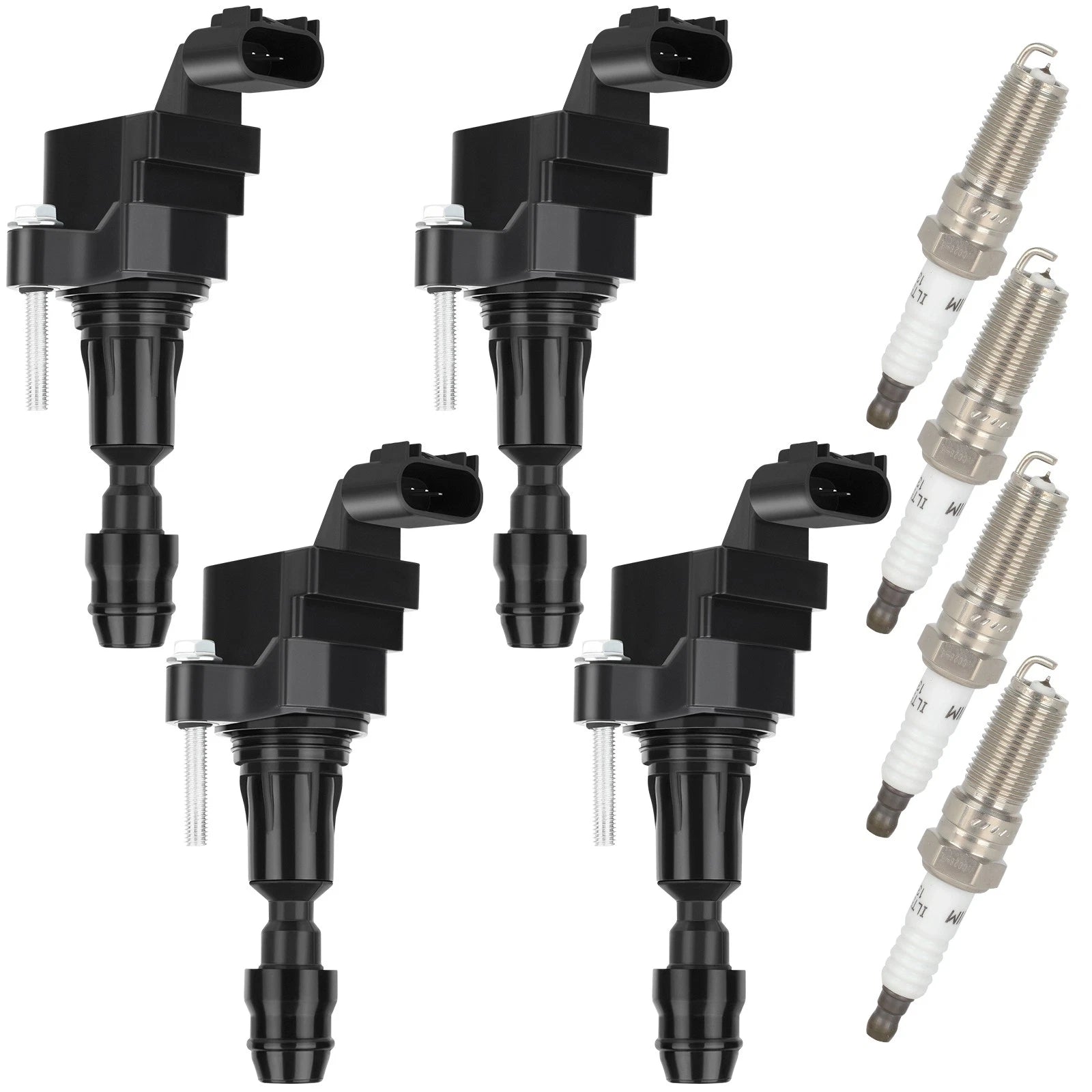 Set of 4 Ignition Coil Spark Plugs for LaCrosse Regal Verano Cobalt Equinox