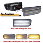Clear Sequential Amber LED DRL Signal Lights for Toyota 4Runner (1999–2002)