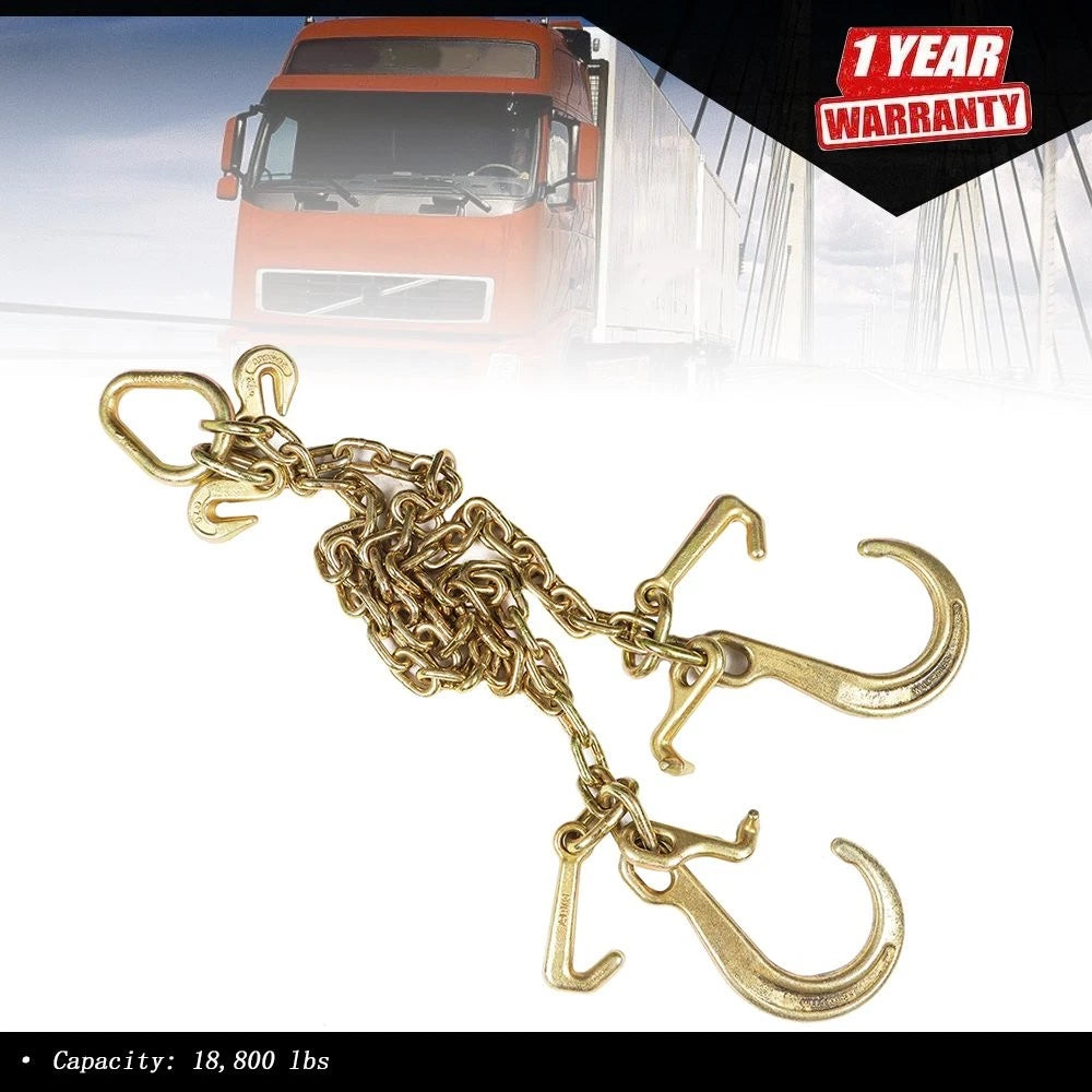 5/16" x 3' G70 V-Chain Bridle for Heavy-Duty Towing (Fits Various Models)