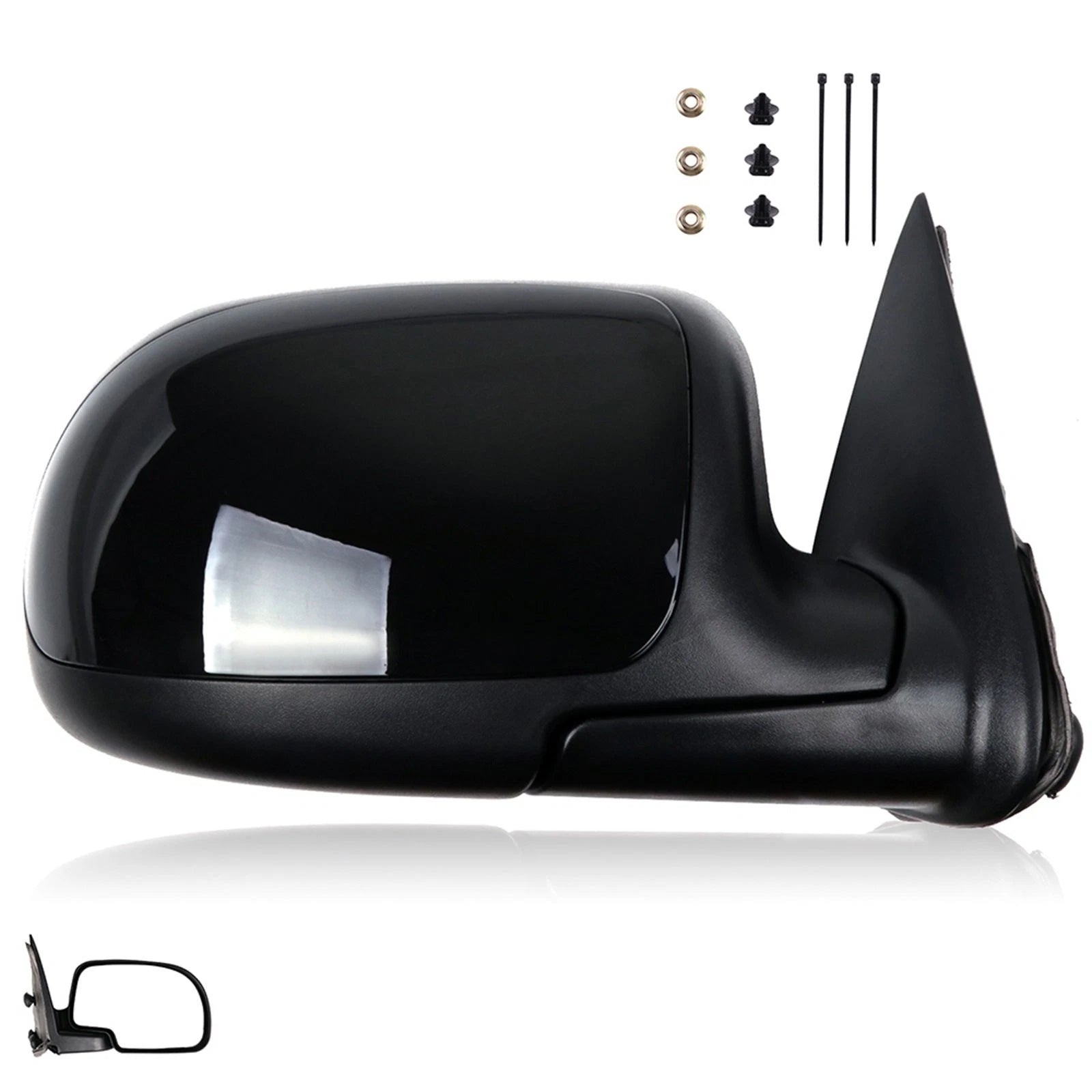Manual Door Mirror for Chevy Silverado 1500 (1999–2006) Right Side