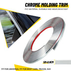 Universal Chrome Molding Trim for Automotive Trunk Body Side Bumper Strip