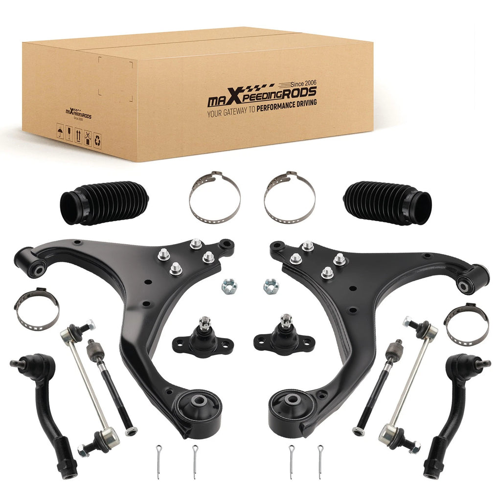 12x Front Lower Control Arm Ball Joint Sway Bar Link for Tucson Sportage (2005–2010)