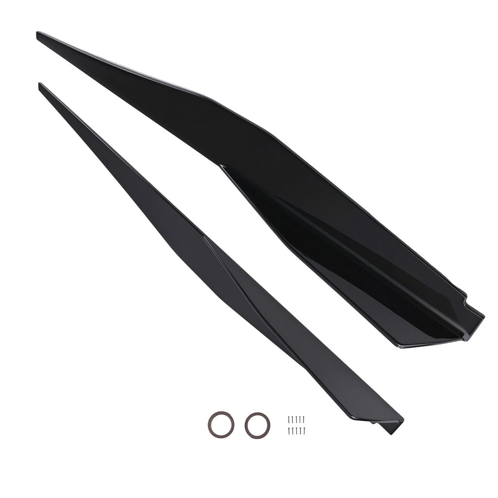 ABS Side Skirt Extension Body Kit for Chevrolet Corvette C8 (2020–2024) Gloss Black