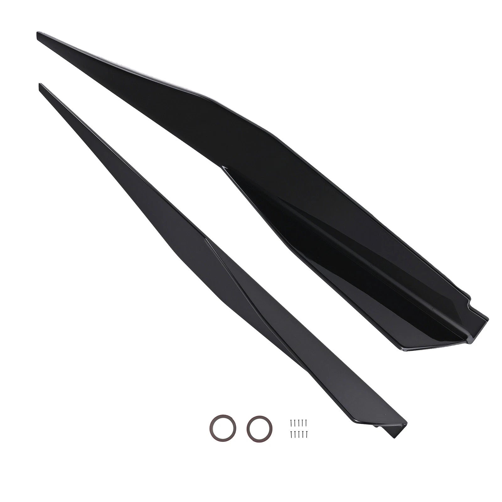 ABS Side Skirt Extension Body Kit for Chevrolet Corvette C8 (2020–2024) Gloss Black