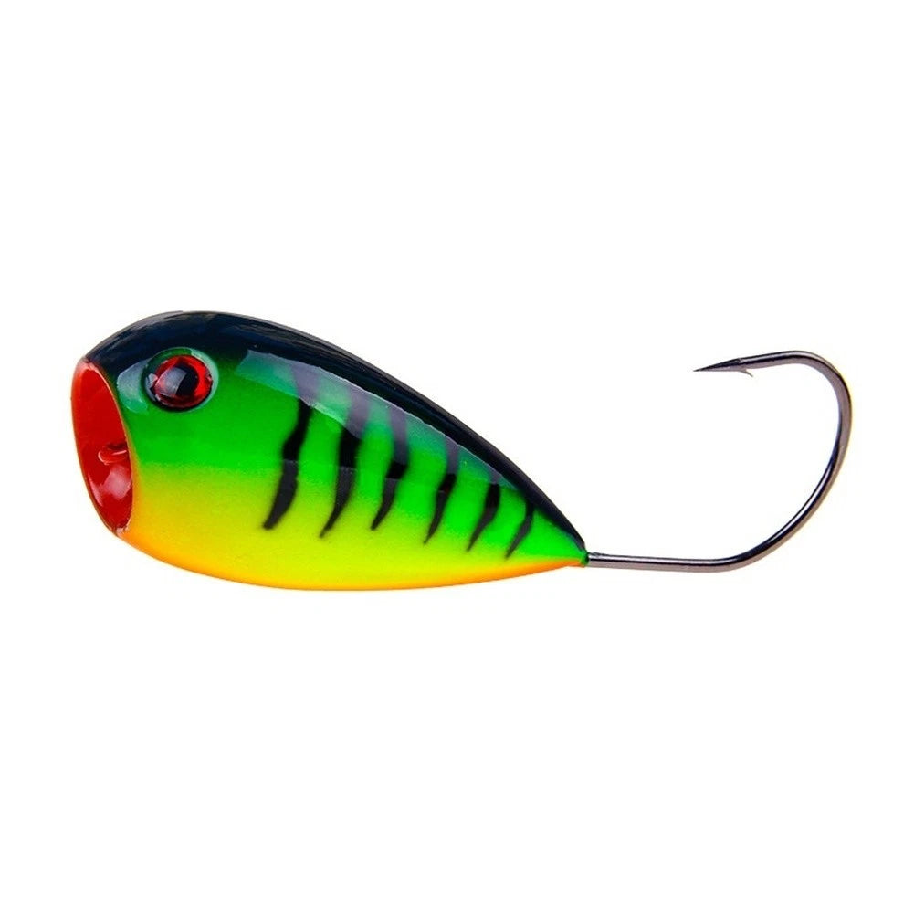 Topwater Popper Bait 13g 8cm Fishing Lure with 3D Eyes